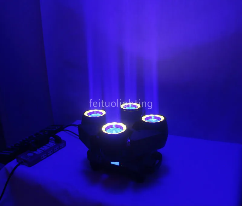 Новинка 2019 4 шт./лот 4x40 Вт супер луч Led движущаяся головка RGBW 4в1 голова света звук