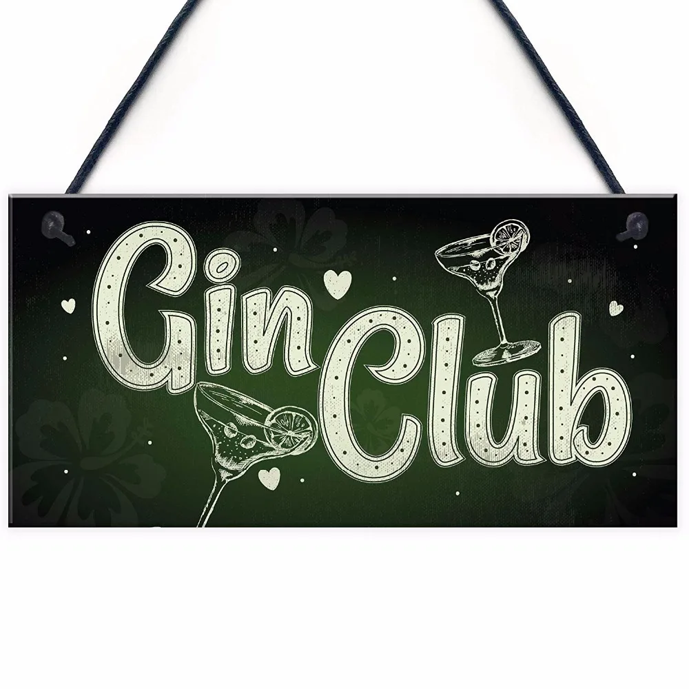 Meijiafei Gin Club &amp Tonic вывеска садовый сарай домашний бар паб кухонная доска дружеский