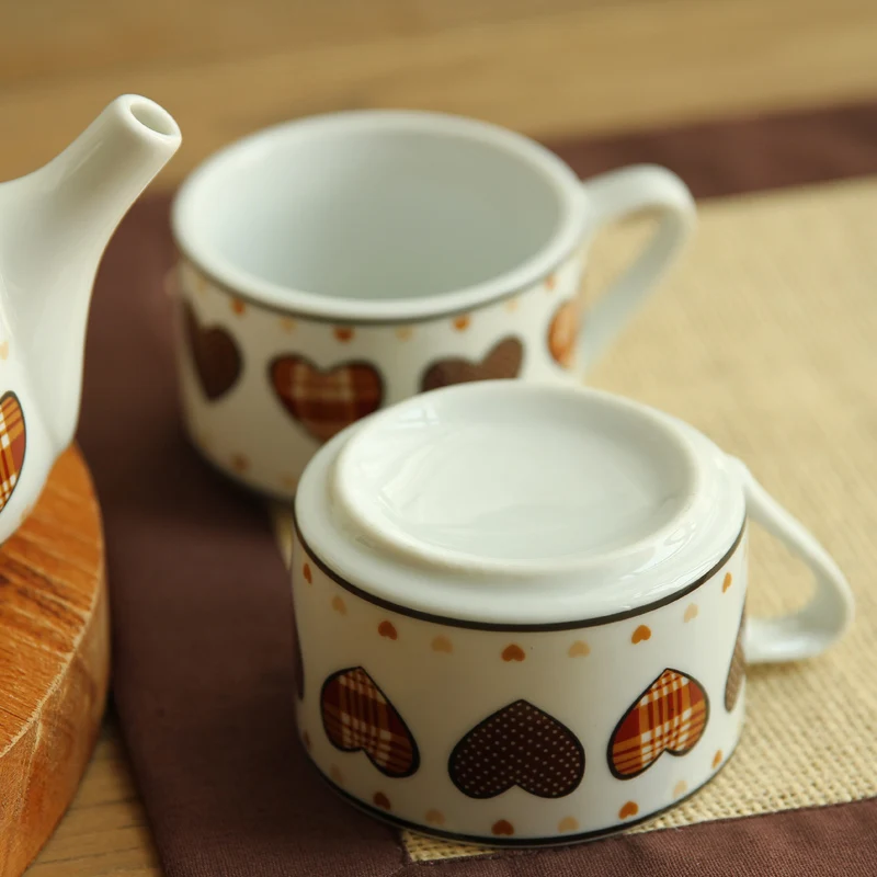 Cold water jug ceramic kettle set 3 piece suit a suspicious tea cup with high temperature are | Дом и сад