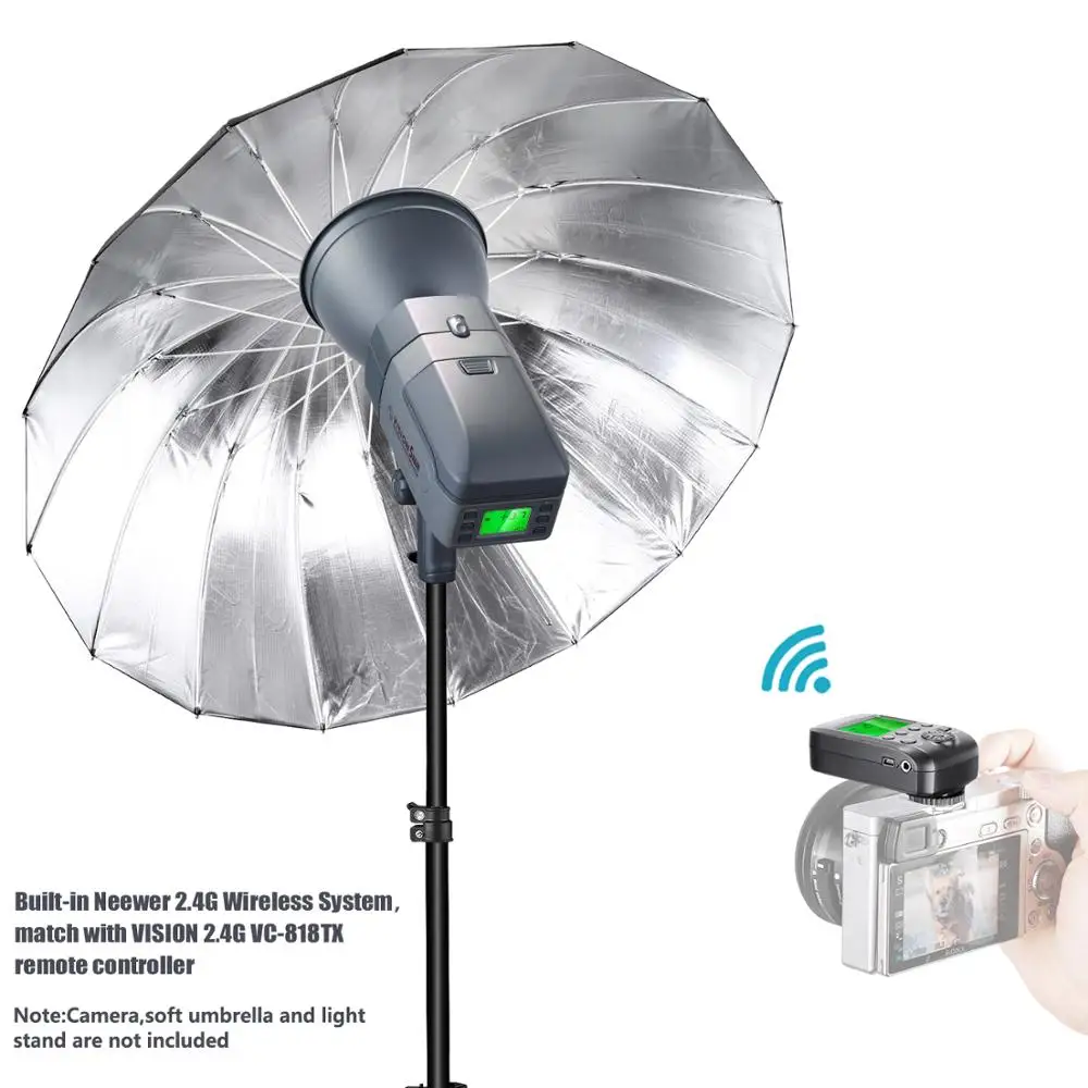 Вспышка Neewer Vision5 400 Вт ttl для Canon/Nikon/sony HSS студийный стробоскоп с системой 2 4G и