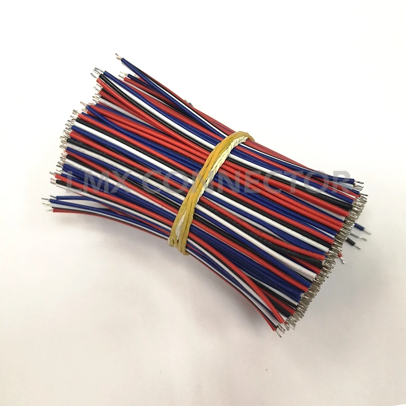 1000PCS UL1007 24AWG 4 Pin PVC Extension Cable Wire 95MM Parallel Tin Plated Обустройство дома
