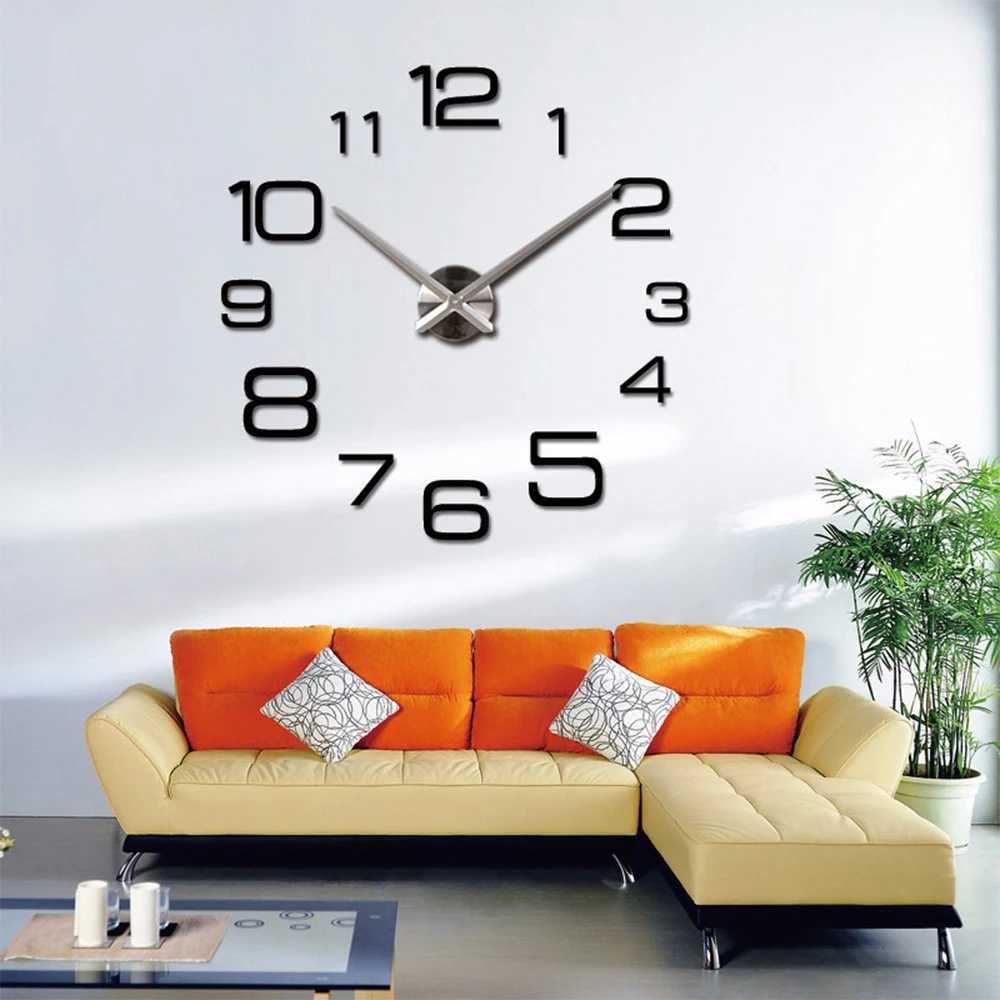 Новинка 2020 настенные 3d часы &quotсделай сам&quot с наклейками декоративные для