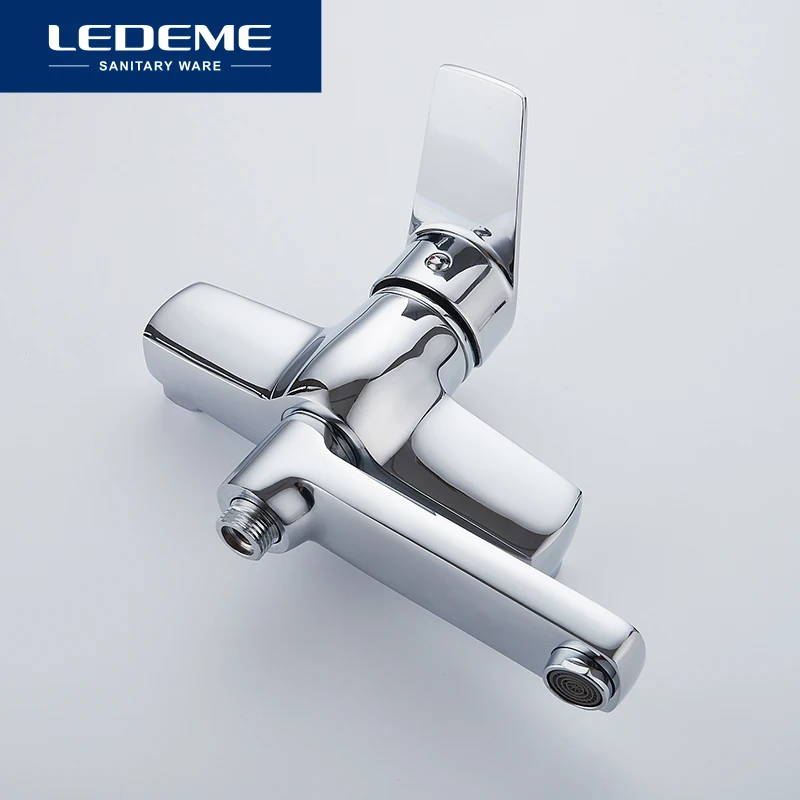 LEDEME Смеситель для ванны с коротким изливом 150 мм. латунь Цвет: хром L3140|bath bath|bath