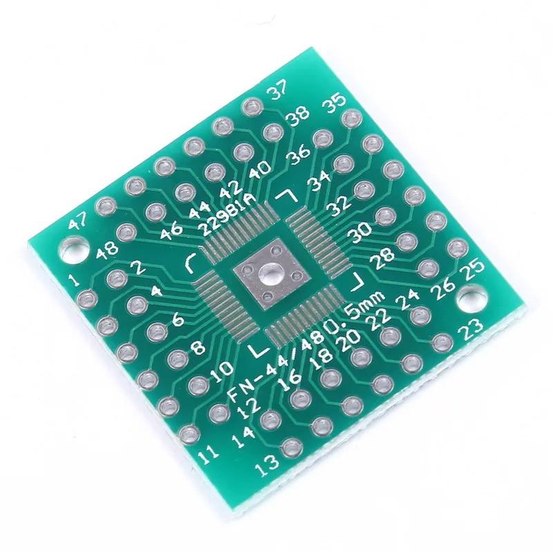 10pcs 25.7*25.2mm QFN48 To DIP48 QFN44 0.5mm QFP48 QFP44 PQFP Pinboaard Adapter Plate PCB Electronic Circuirt Board | Электронные