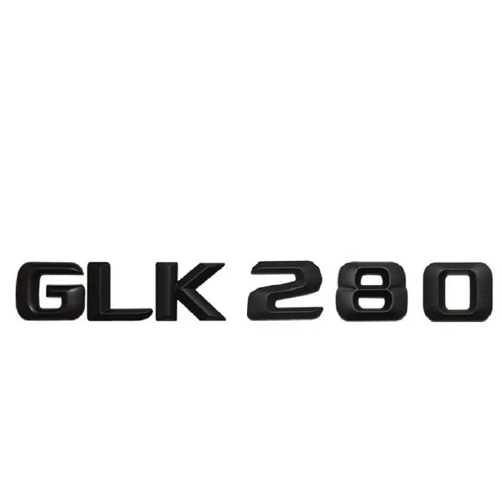 Матовый черный значок из АБС-пластика GLK 280 дюйма с надписью на заднюю часть