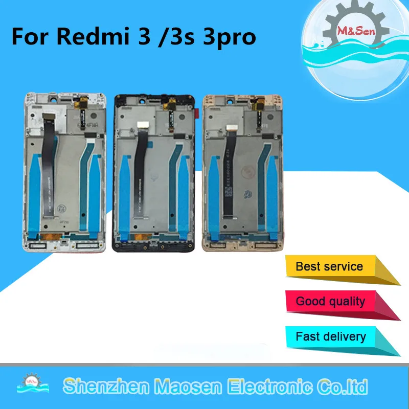 ЖК дисплей 5 0 &quotM &amp Sen для Xiaomi Redmi 3 3S Pro экран + сенсорная панель дигитайзер рамка 3X