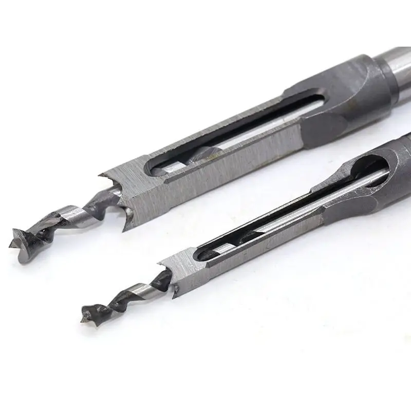 4Pcs Woodworking Square Hole Drill Bits Wood Mortising Chisel Set Mortise Bit Kits Saw Sets with Twist | Инструменты
