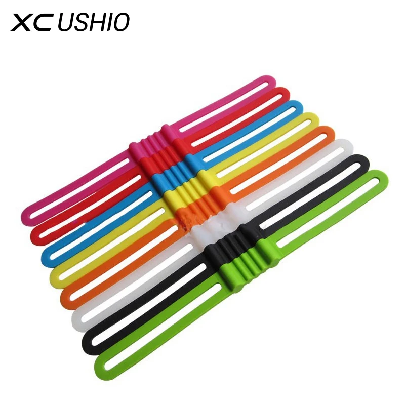

3 PCS /Pack High Stretch Bike Front Light Holder Silicone Strap Bicycle Handlebar Fixing Flashlight Torch Bands Elastic Bandage
