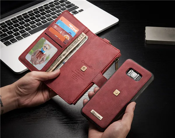 Red Для Coque huawei mate 20 Pro чехол Роскошный кошелек на молнии Folio Flip Магнитный чехол из натуральной кожи чехол для huawei mate 20 - Цвет: Red