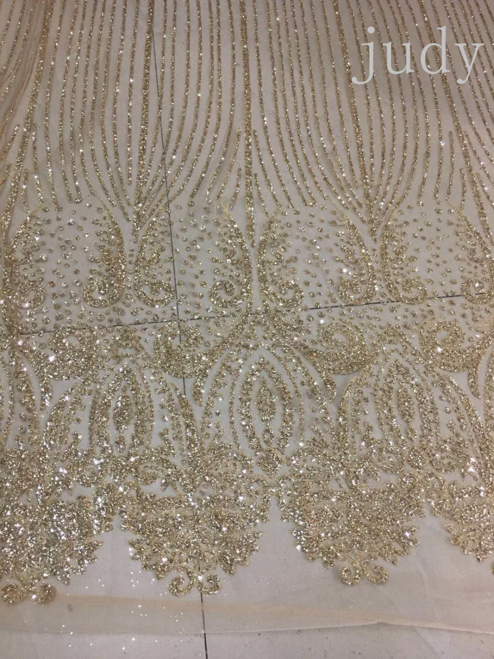 CH251# Champagne gold and symmetrical dusting net cloth wedding dress for bridal dress/sawing Free shipping | Дом и сад