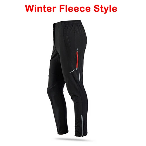 Winter Fleece Pants ROCKBROS MTB велосипедные штаны флисовые уличные спортивные дышащие Светоотражающие брюки унисекс летние зимние штаны для велосипеда спортивная одежда - Цвет: Winter Fleece Pants