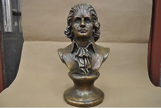 

Бронзовый Большой музыкант Моцарта, бронзовая статуя 12 дюймов, украшение, бронзовые фабричные магазины