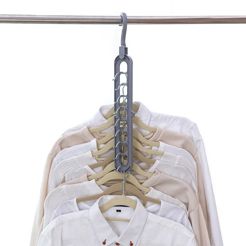 

Hot sale Quality PP Multi-port Support Circle Clothes Hanger Clothes Drying Rack Scarf Clothes Hangers Hangers Storage Racks