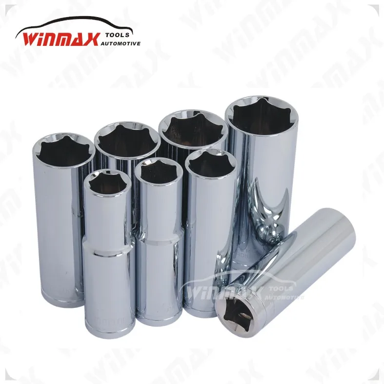 WINMAX Craftsman 8 шт. глубокий метрический Набор розеток 1/2 &quotПривод 13 24 мм инструмент