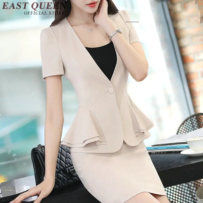 Женский деловой костюм элегантный с юбкой Офисная форма KK1452 H 2019|elegant skirt suits|women