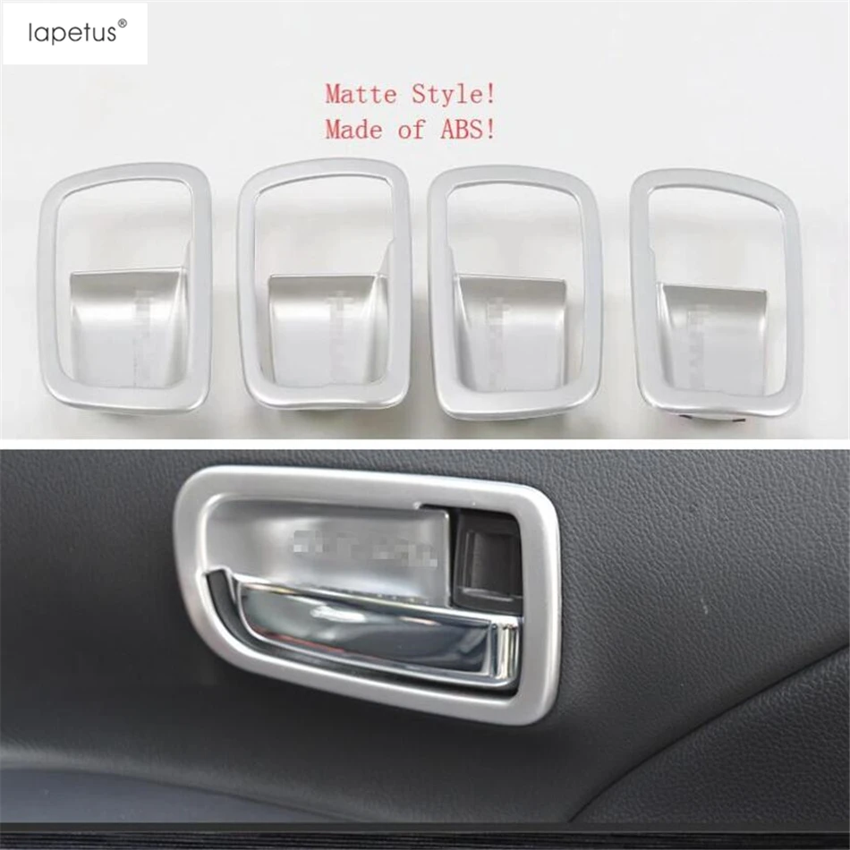 

Lapetus Accessories Fit For Mitsubishi Outlander 2014 - 2019 ABS Inner Car Door Pull Doorknob Handle Bowl Molding Cover Kit Trim
