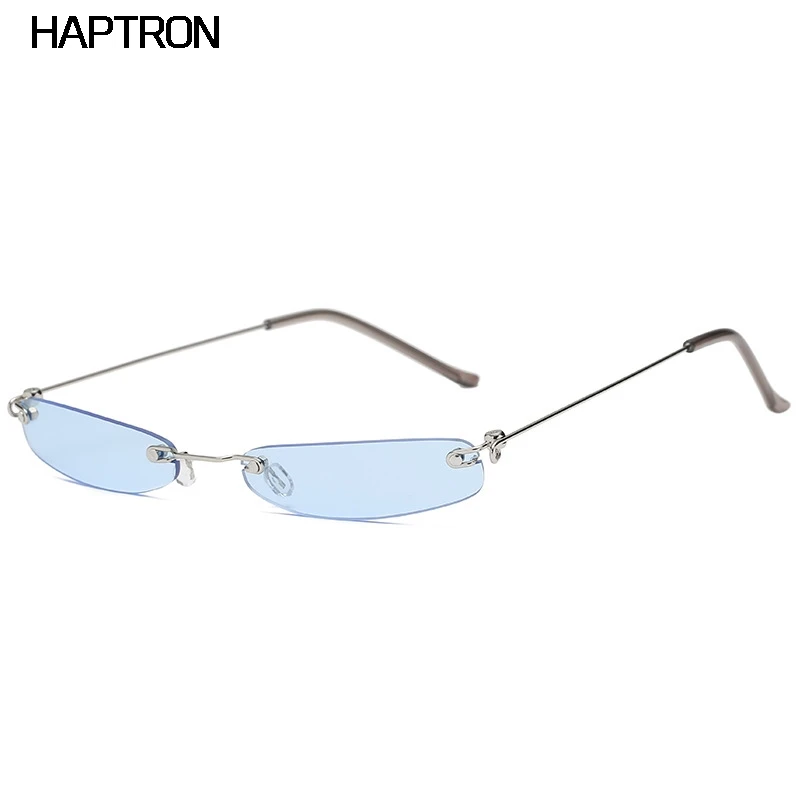 

Vintage Sunglasses Women Small Narrow Sun Glasses Retro Rectangle Sunglass Brand Designer Female Eyewear Rimless Shades