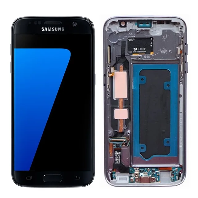 Сменный водонепроницаемый ЖК дисплей AMOLED 5 дюйма для SAMSUNG Galaxy s7 G930 G930F сенсорный