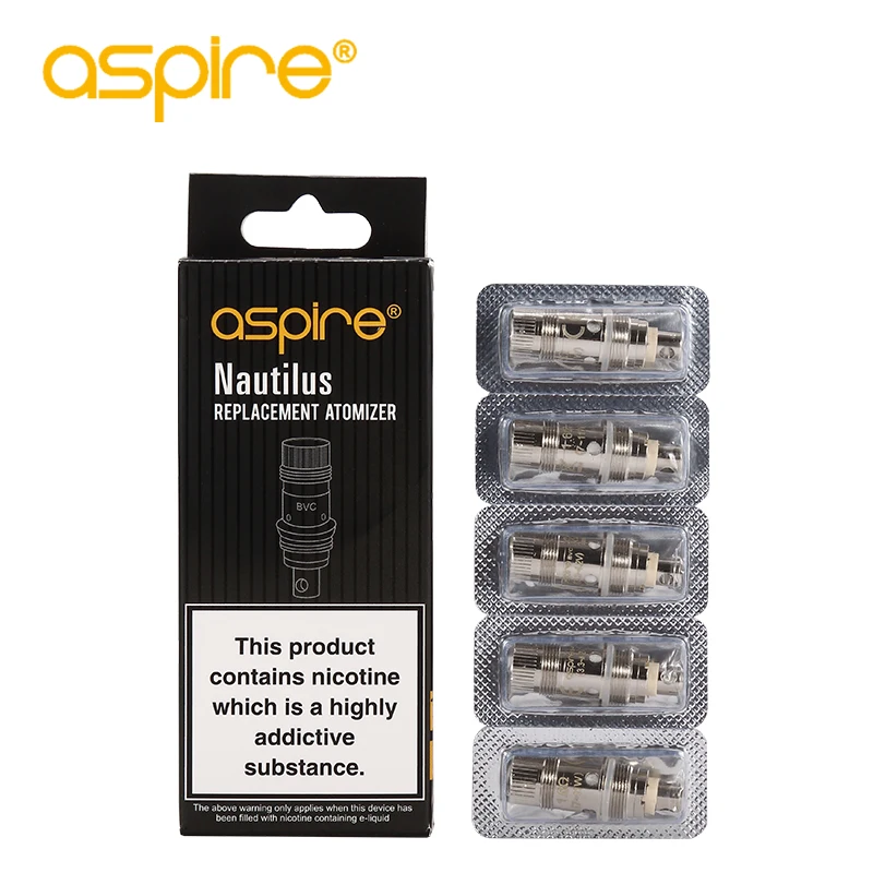 

10 шт. спирали Aspire Nautilus BVC для испарителей электронных сигарет Nautilus 2S/Nautilus AIO/Nautilus Mini/испаритель