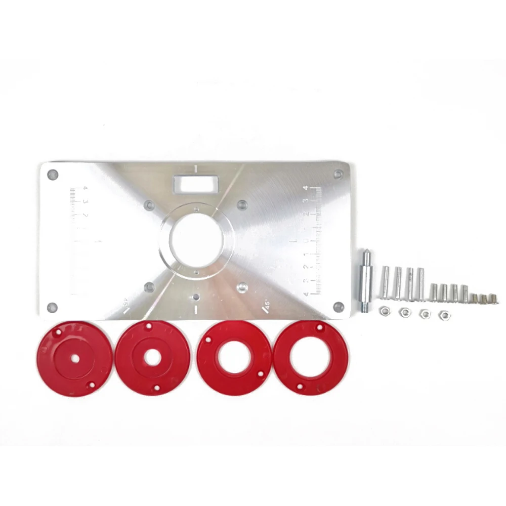 

Multifunctional Router Table Insert Plate Woodworking Benches Aluminium Wood Router Trimmer Models Engraving Machine