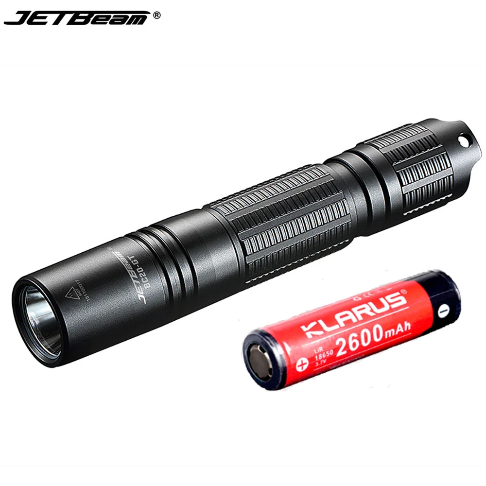 JETBeam BC20 GT фонарик с USB подзарядкой CREE XP L HI max 1080 люмен луч бросок 260 метра уличный +
