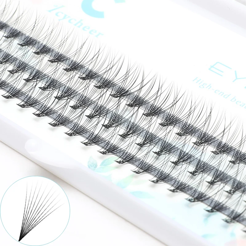 

ICYCHEER ICYCHEER 6/8/10/12/14mm 60 pieces 0.07 thickness hair C curl eyelash extension false strip eyelashes individual lashes