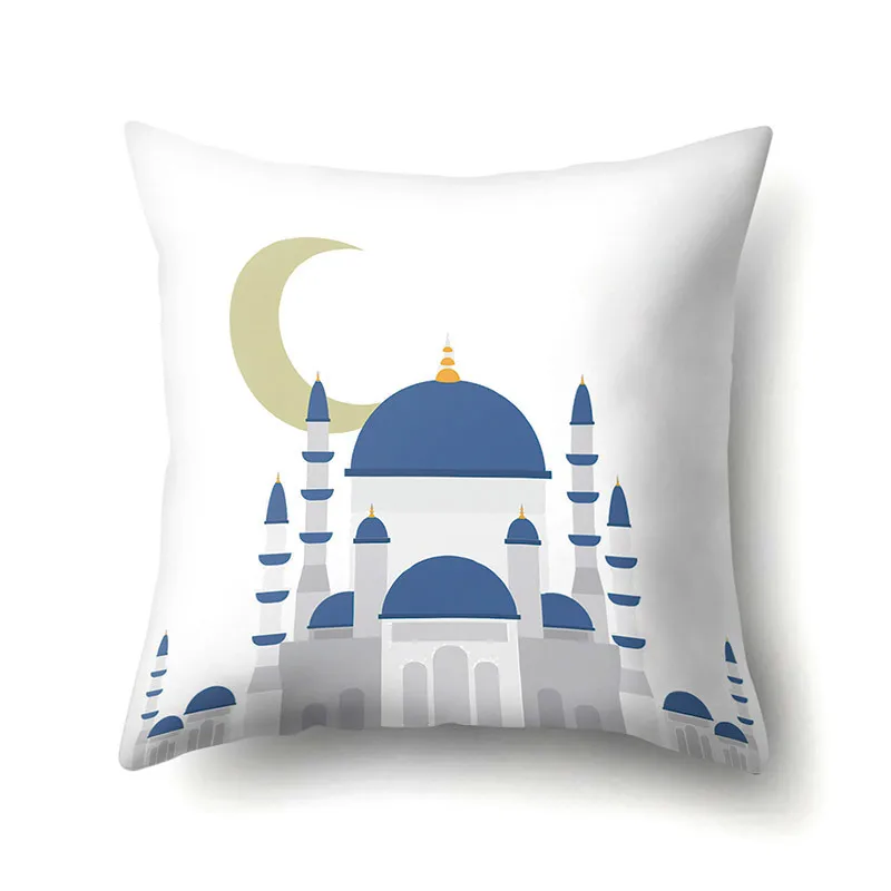 2BZ-40832-024 Украшения на Рамадан ИД Мубарак Мун Mosque чехол для подушки из полиэстера декоративные подушки Подушка для дивана подушка для гостиной 40832 - Цвет: 2BZ-40832-024
