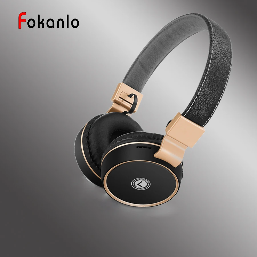 Новые Bluetooth музыка Беспроводной наушников моды Функция шумоподавления over ear с