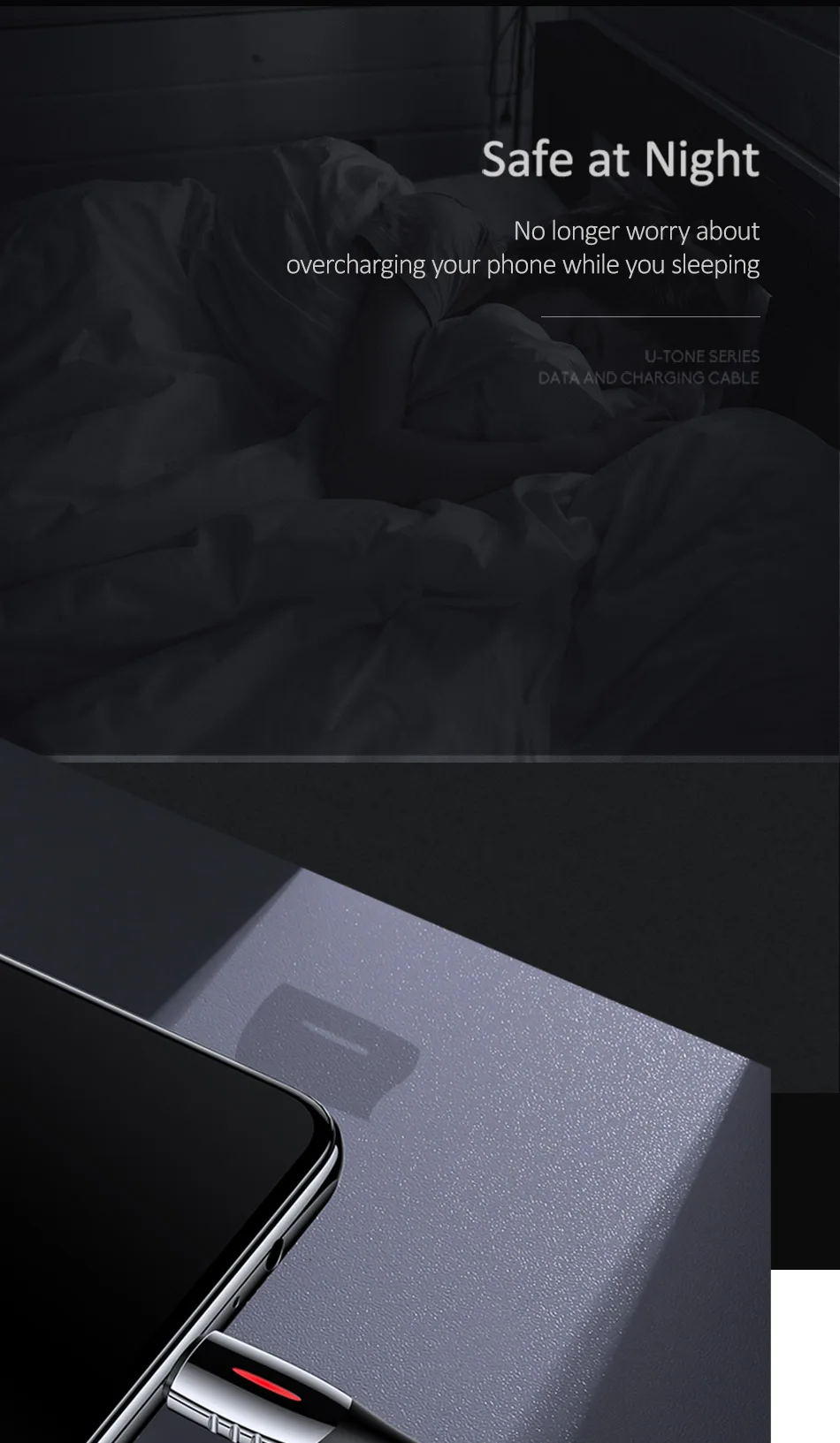 USAMS Micro USB кабель интеллектуальное отключение питания QC3.0 Быстрая Зарядка Кабель Microusb для Android Зарядка шнур данных для samsung Xiaomi
