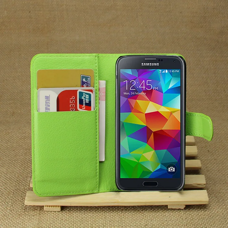 Хит продаж чехол кошелек для Samsung Galaxy S5 Mini Магнитный флип из искусственной кожи с