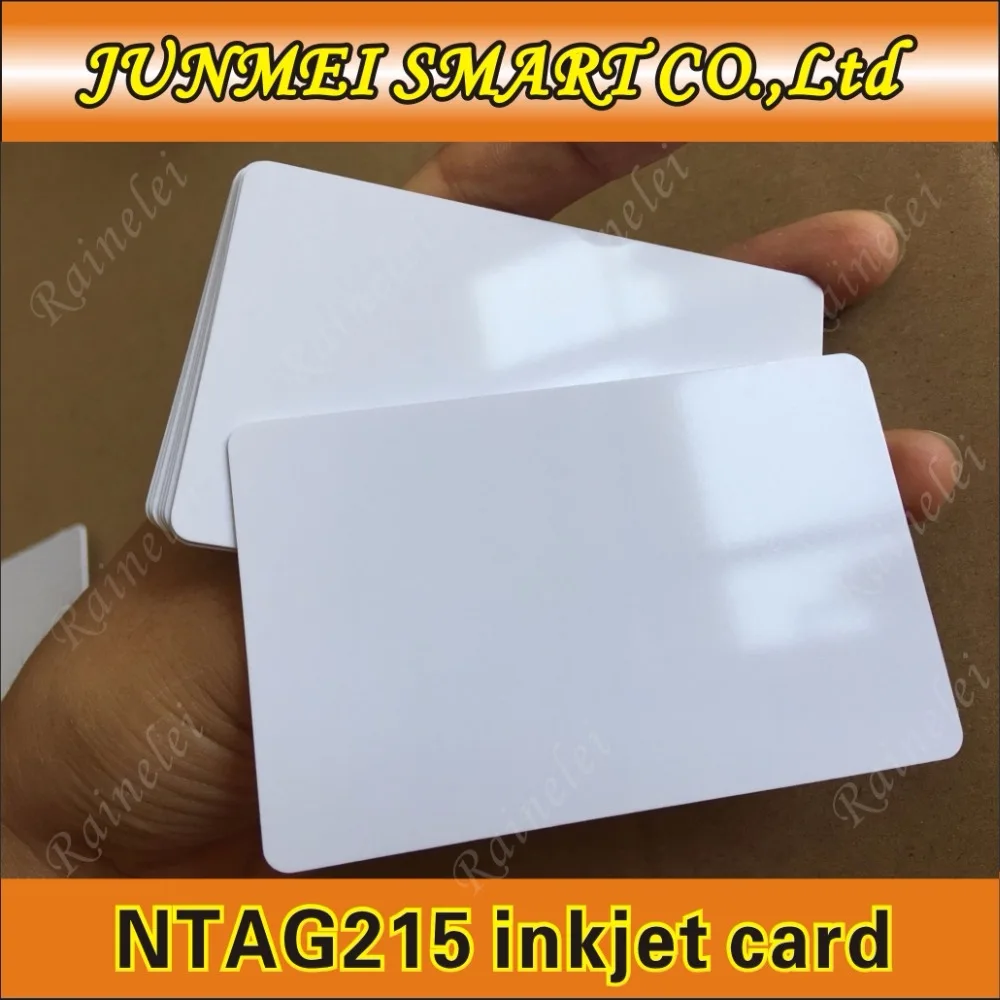 50 шт./лот nfc 215 карта для печати струйным принтером карты принтера Espon Canon|ntag 215|card