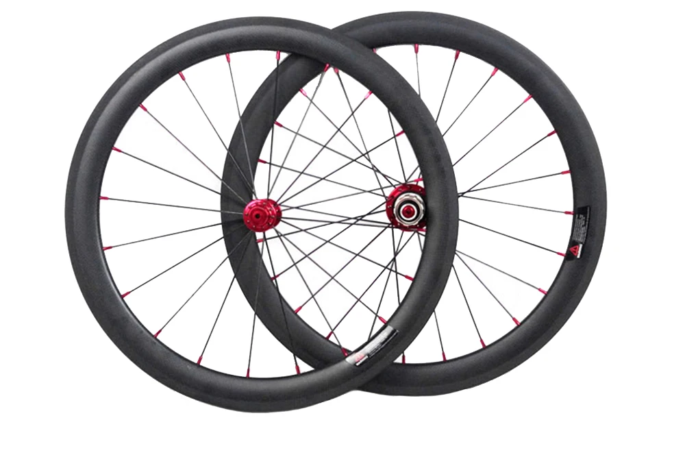 406 мм/20 дюймов углеродный шоссейный велосипед Minivelo Wheelset 38 мм обод клинкера 23