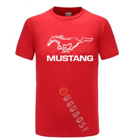 Футболка Мужская/женская с коротким рукавом модная тенниска FORD mustang однотонная