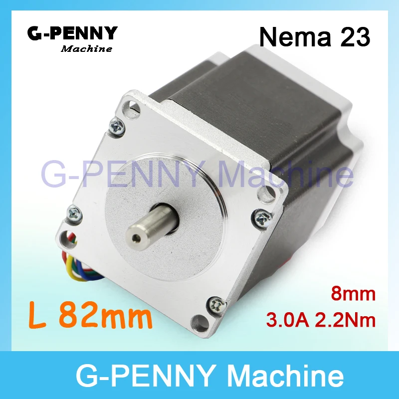 NEMA 23 ЧПУ шаговый двигатель 57x82 мм 2.2N.m D = 8 3A 315Oz in для продажи Маршрутизатор