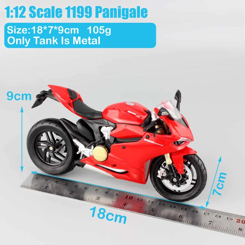 1:12 Масштаб Maisto дети 1199 Panigale R Superbike литье под давлением модель мотоцикл гоночный мотоцикл Реплика велосипед мини металлическая игрушка красный