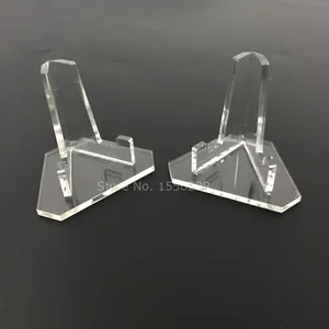 Прозрачный акриловый мольберт для монет, маленькие подставки, мини-стеллаж, значок, ювелирная ручка, держатель для карманных часов, кронштейн