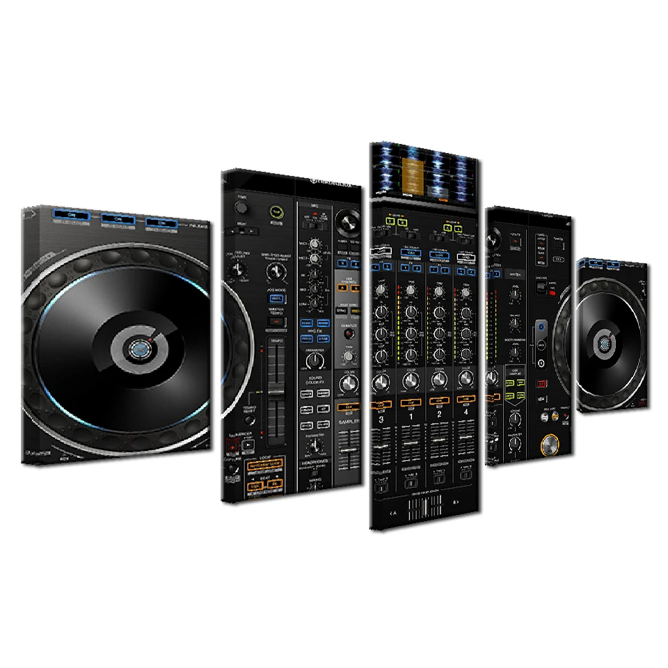 

Modern Frames For Painting Modular Cheap 5 Panel Music Pictures Wall Art For Living Room Home Decor Artwork Canvas Prints