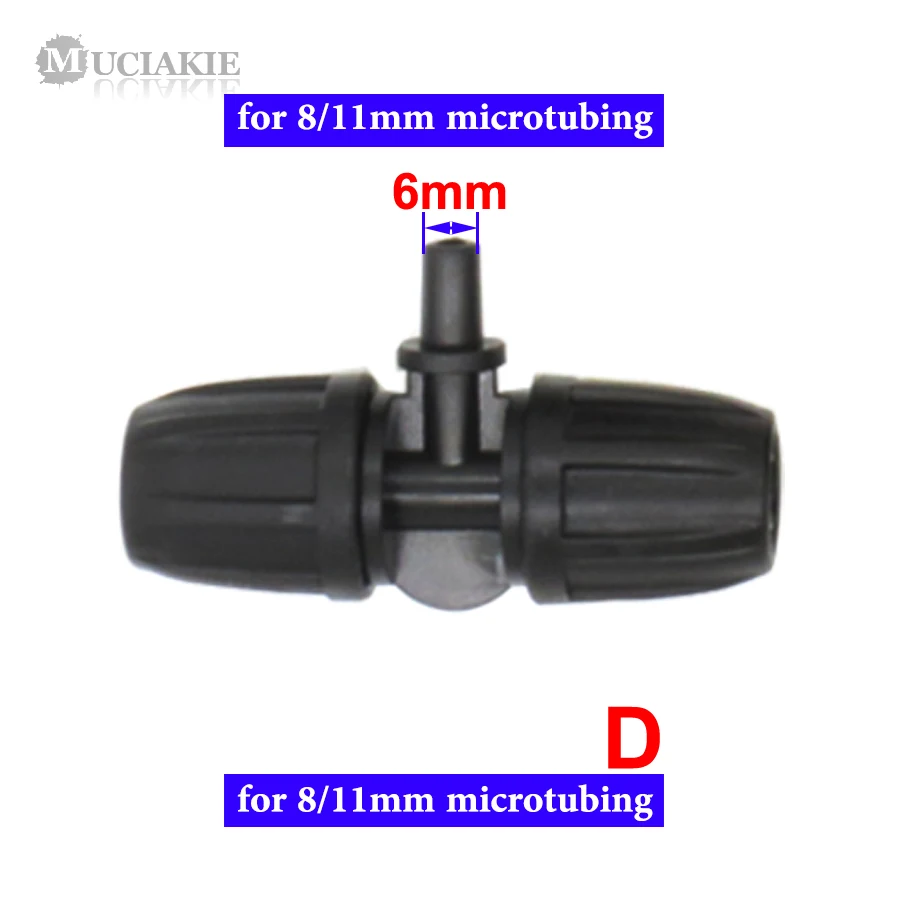 MUCIAKIE 1 шт. 3/8 ''(8/11 мм) Стопорная гайка садовый водяной соединитель для 4/7 мм