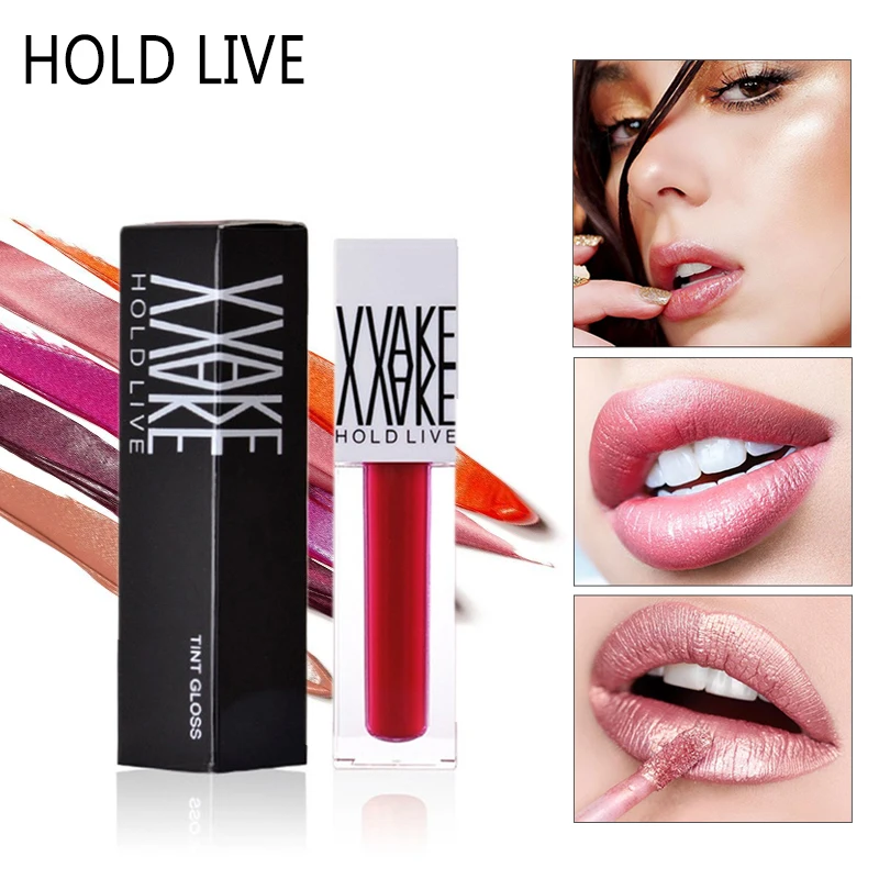 HOLD LIVE 6 цветов Блеск жидкая помада водоотталкивающий увлажнитель зеркало блеск