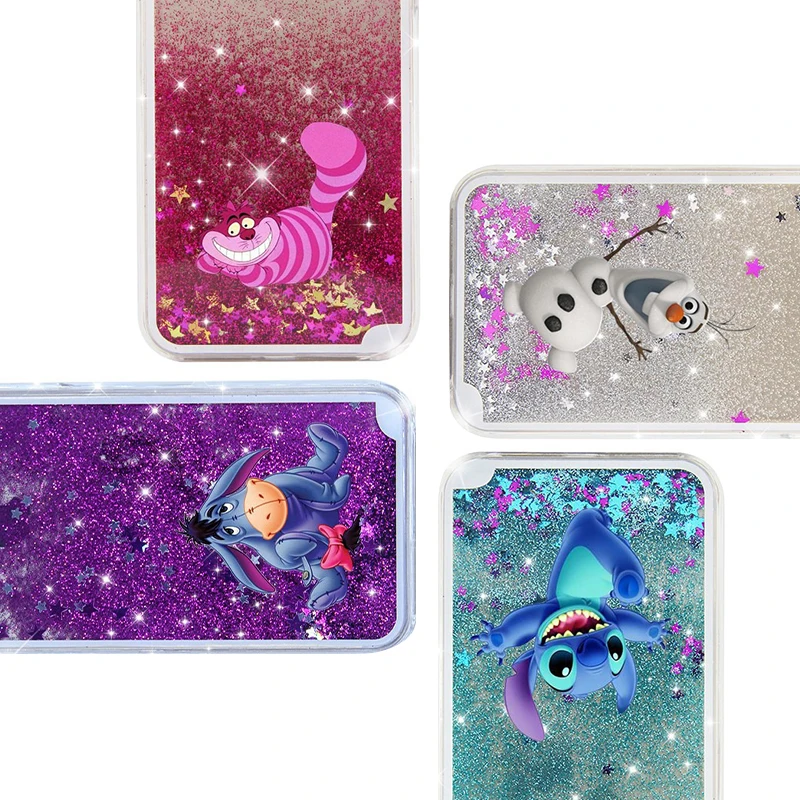 LUOYY FENJJ Cat Quicksand Case For iPhone 6 6s 7 Plus 5 5s SE Hard PC Back Cover Liquid 8 X 10 Coque |