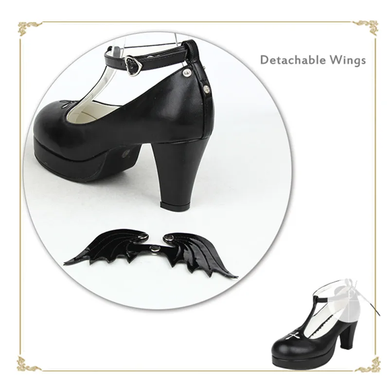 7 см Туфли с ремешком и пряжкой Для женщин туфли на толстом высоком каблуке черные