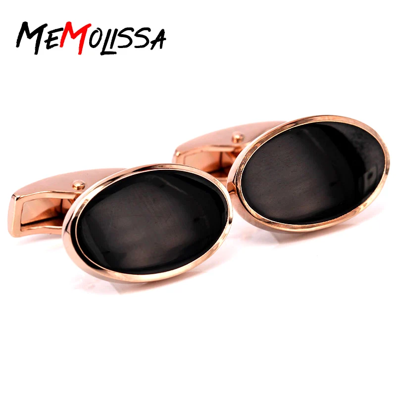 

MeMolissa 2018 новые модные мужские запонки овальной формы в виде кошки для мужчин Роскошные мужские украшения