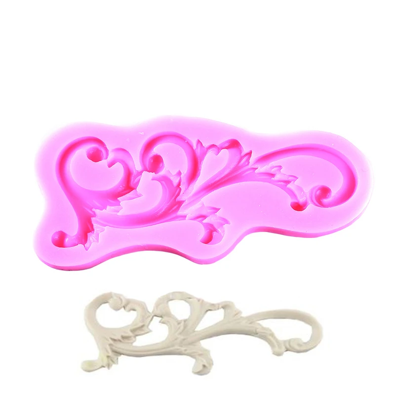 Новая тисненая винтажная Цветочная лоза силиконовая форма DIY Fondant для выпечки