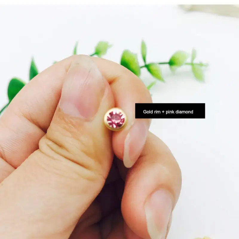 30 шт./компл. заклепки из горного хрусталя DIY сумка для одежды обувь кожаные украшения аксессуары Швейные Пришивание пуговицы штифты, конусы