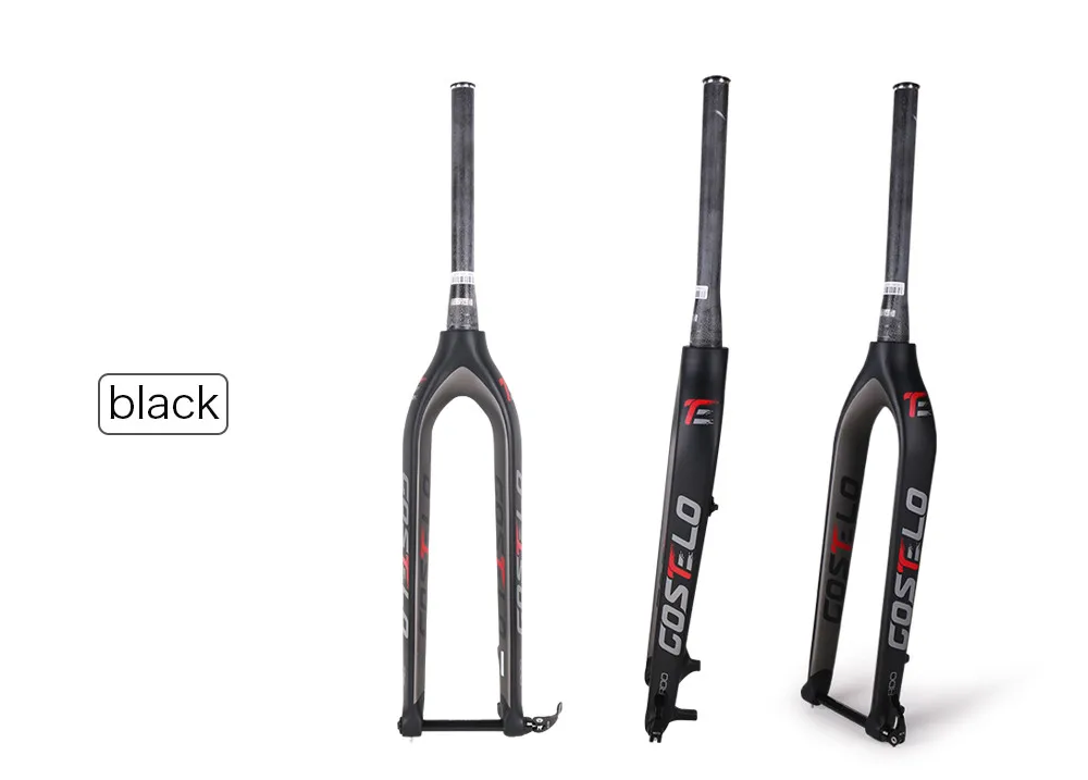 Costelo полностью углеродная mtb вилка 29er для горных велосипедов жесткая вилка для велосипедных частей через ось 15 мм Велосипедная вилка