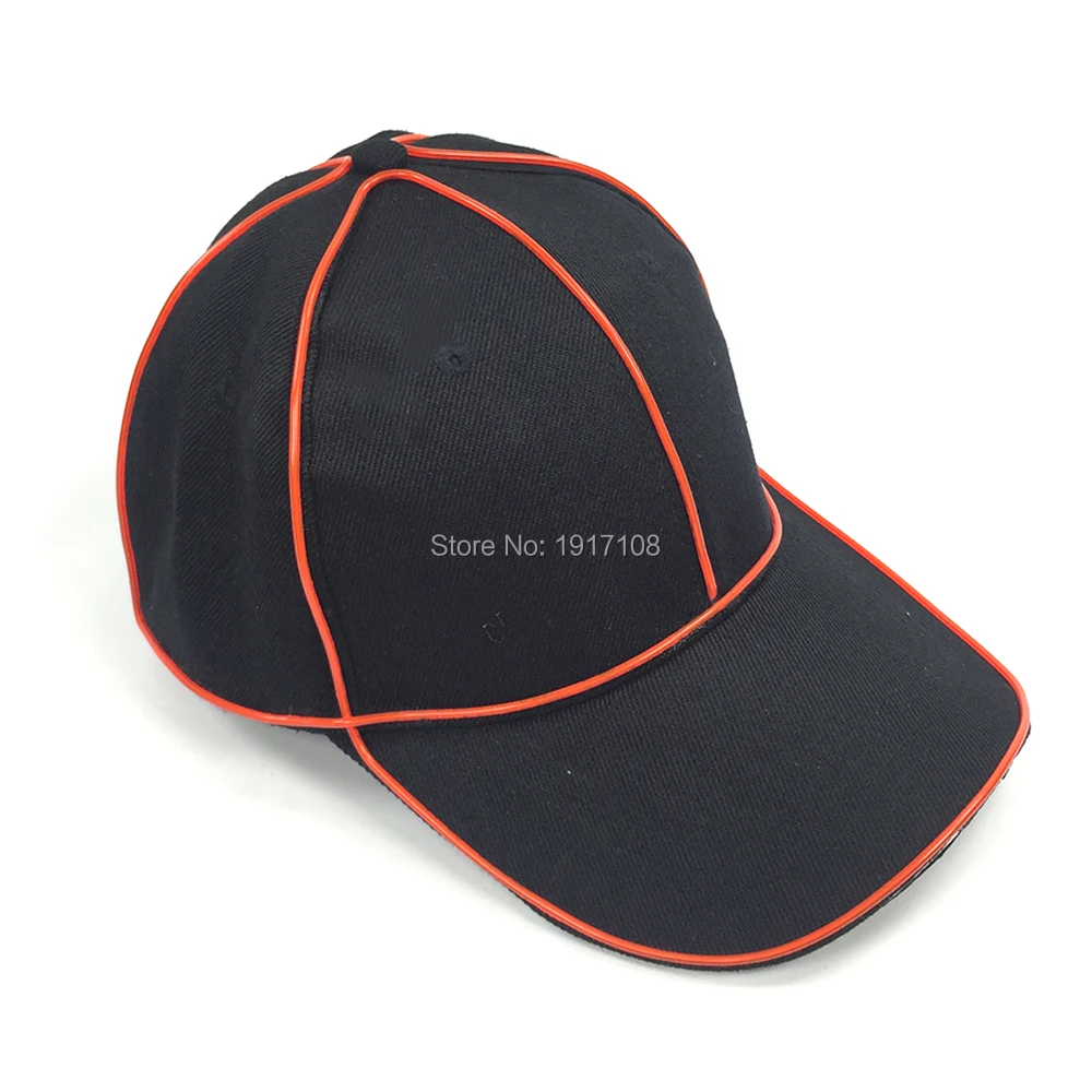 Новинка, модные, вечерние, хлопковые, Snapback, светодиодный, шапки, классный светильник, EL Wire, бейсболки для Bboy, хип-хоп шапки, товары для клуба