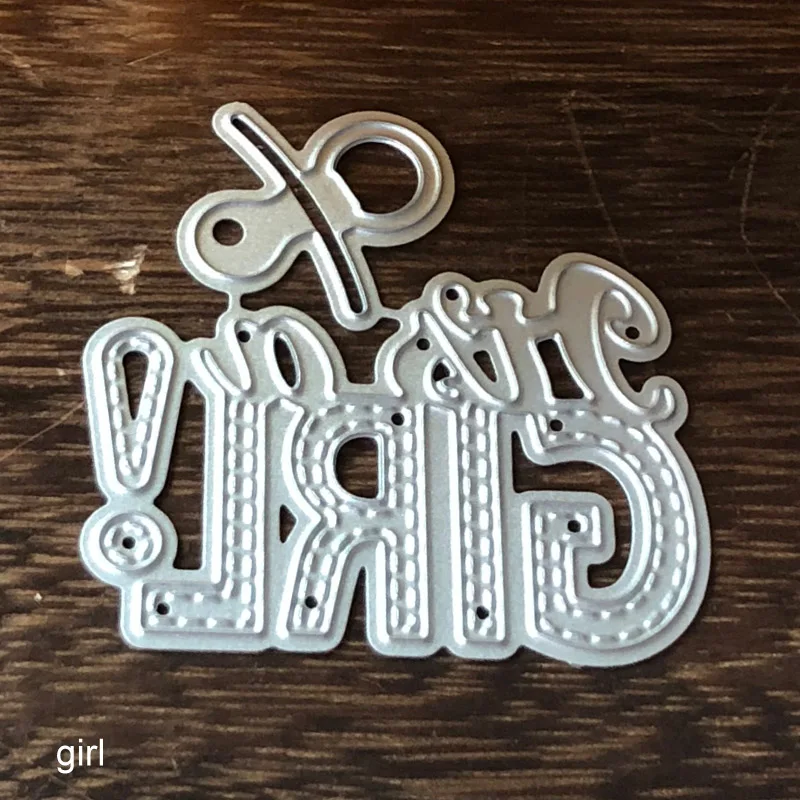 girl 1 шт. нож плесень это мальчик/девочка резчик углеродистой стали штампы искусство бумажная карта скрапбук металлический шаблон для тиснения DIY Декор Ремесло - Цвет: girl