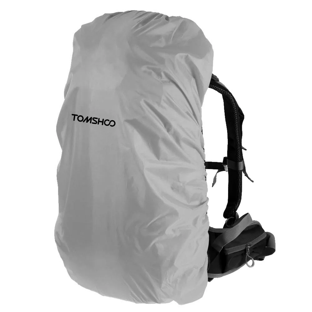 TOMSHOO рюкзак дождевик 40L-50L Велоспорт Открытый Рюкзак Сумка тактический рюкзак пылезащитный чехол водонепроницаемая сумка рюкзак дождевик - Цвет: Серый цвет
