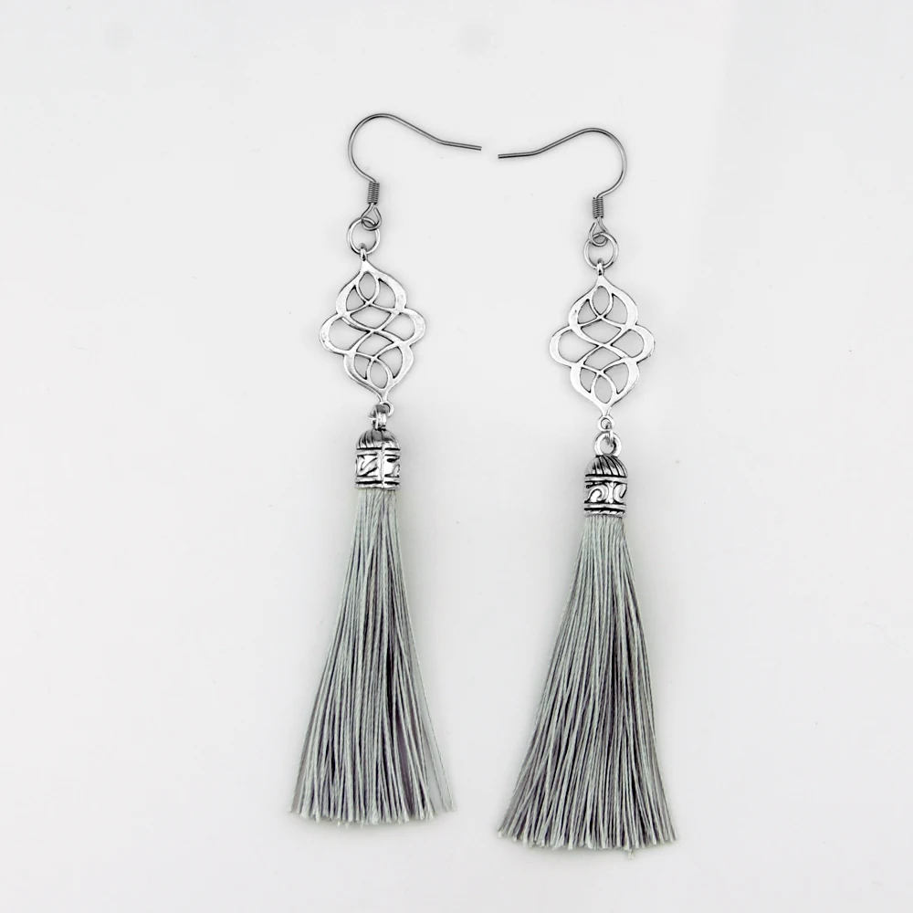 Серьги с кисточками в стиле Харадзюку длинные серьги виде капель модные для