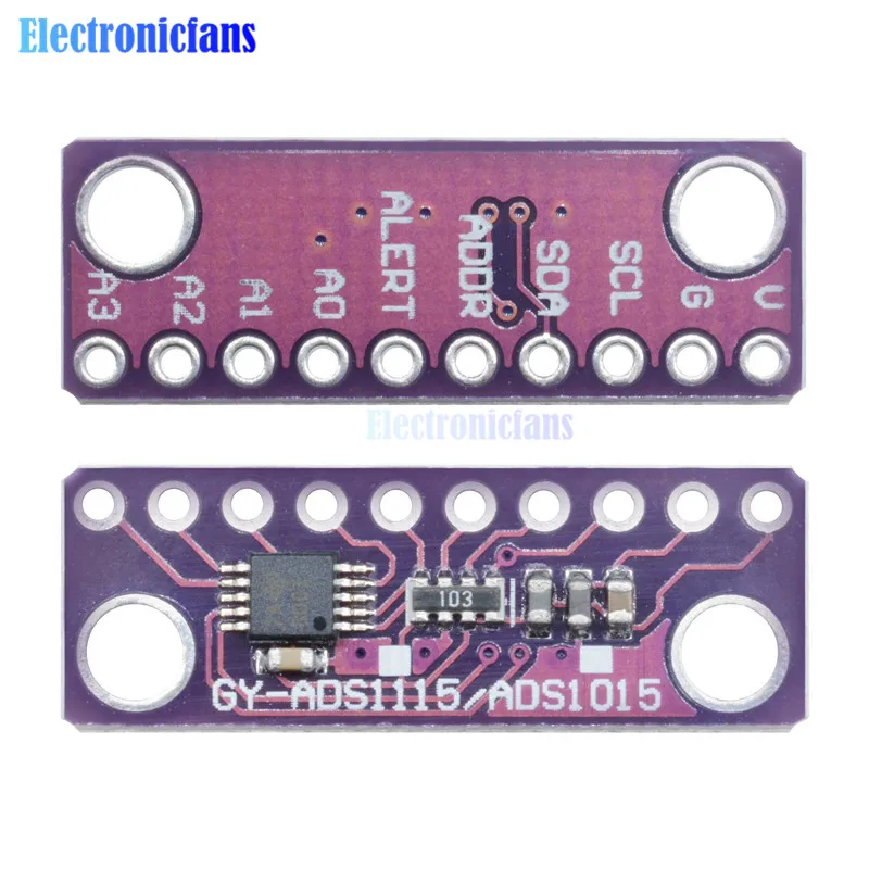 Модуль ADS1115 16 бит IIC I2C 4-канальный ADC с усилителем усиления Pro 2 в до 5 В